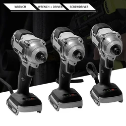 Chave de impacto elétrica sem escova, 18v 520n. m, recarregável, chave de fenda sem fio de 1/2 ''para bateria makita de 18v