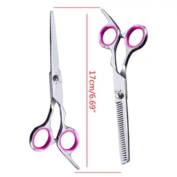 

11Pcs Professional Hair Cutting Scissors Set Thinning Shears Razor Comb Clips