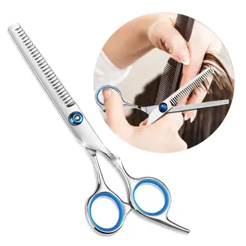 

7pcs Hair Scissor 6 Inch Barber Hairdressing Cutting Professional Shear Stainless Steel Thinning Scissor Barbershop Sal