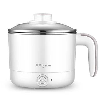 

Mini Electric Cooking Pot 1.2L Electric Skillet Stainless Steel Electric Caldron Household Boil Stew 304