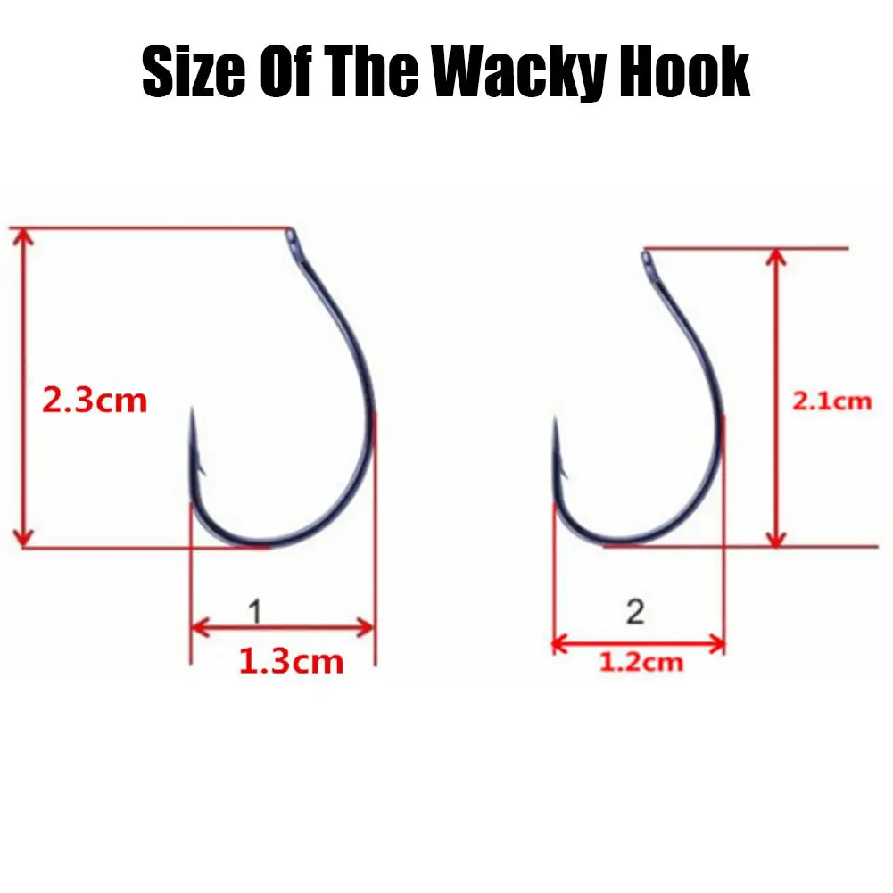 10PCS Barbed Hook Wacky Hook Drop-Shot Rig Worm Wide Gap Fishhook High Carbon Steel Fishing Hook On For Bass Carp Fishing Tackle 10PCS Barbed Hook Wacky Hook Drop-Shot Rig Worm Wide Gap Fishhook High Carbon Steel Fishing Hook On For Bass Carp Fishing Tackle