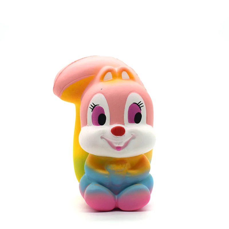 12cm Colorful Squirrel Squishies Slow Rising Squeeze Scented Stress Relieve Cartoon Toy Drop Shipping | Игрушки и хобби