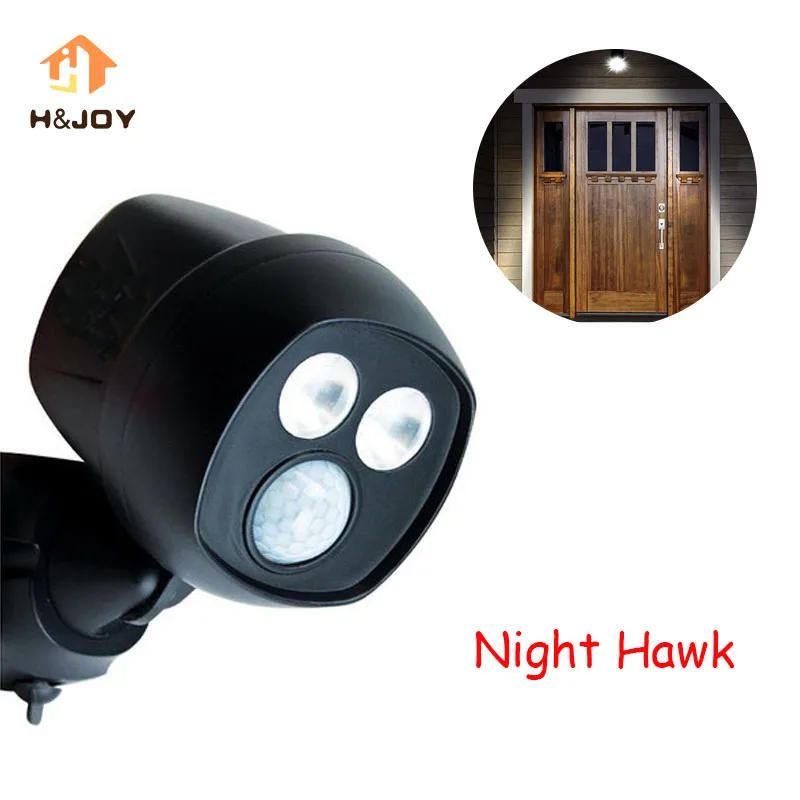 Night Motion-Activated Hawk Wireless LED Sportlight Super Bright Doorway Lights Keep Your Home Safe and Secure Light Night Hawk