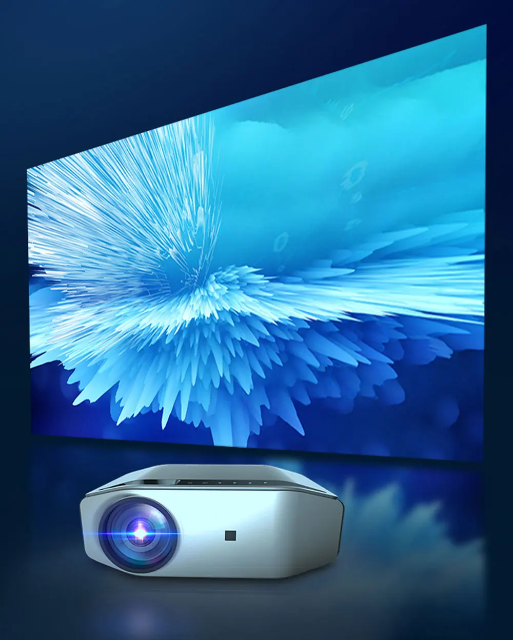 Светодиодный проектор ALSTON YG620 full hd 4k 6500 лм HDMI USB 1080p для домашнего