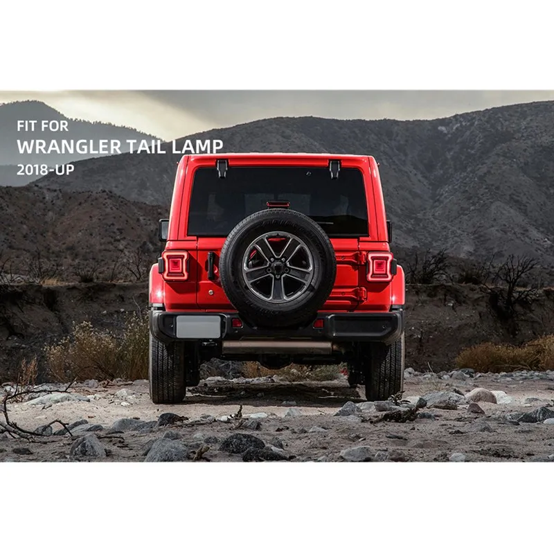 

VLAND factory for car Taillight For JIMNY 2018 2019 FULL LED Tail Lamp with DRL+moving signal+Play and Plug
