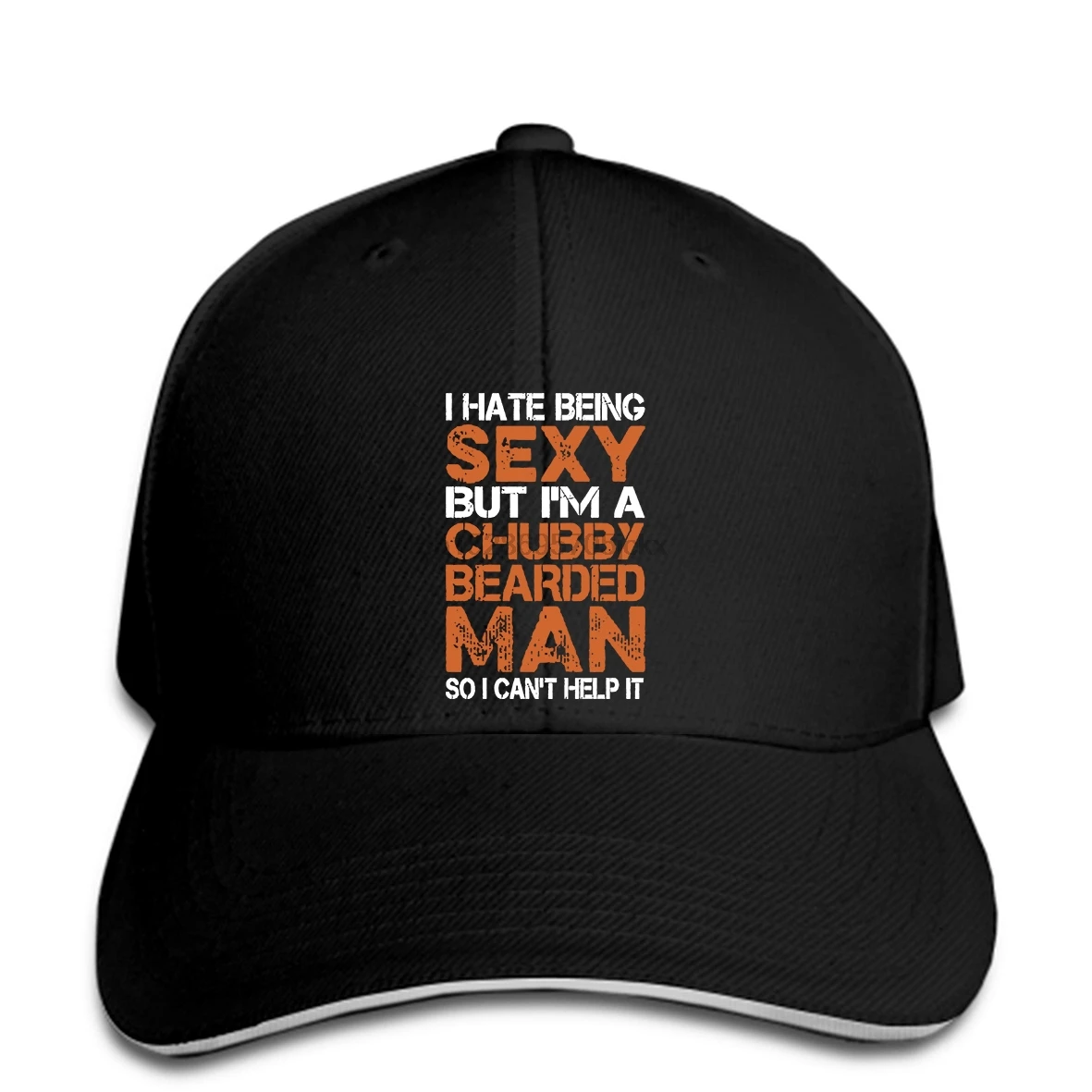 Я не люблю быть сексуальным, но я пухлый бородатый мужчина BlackMen snapback шляпа