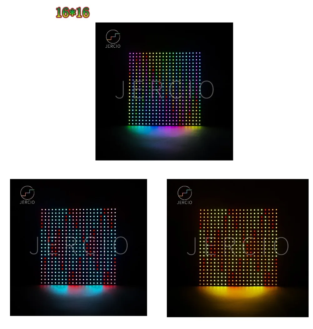 JERCIO сменный ЖК-экран 8*8 DC5V WS2812B sk6812 панель пикселей цифровой гибкий светодиодный индивидуально адресуемый smd5050 2427