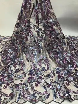 

New arrival evening dress cloth African mesh material French net lace fabric PAN231(5yards/lot)