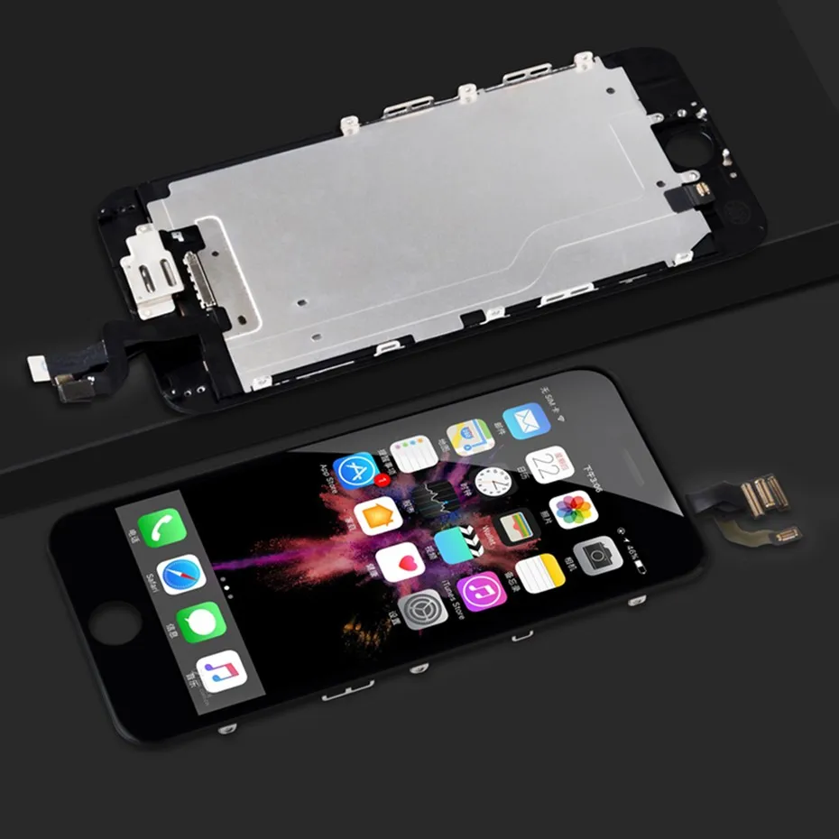 ЖК-экран для iPhone 5, 5C, SE, 5S, 6, 6 S, 7, 8 Plus, дисплей, полная сборка, дигитайзер, без битых пикселей, 3D сенсорный, запасной ЖК-дисплей