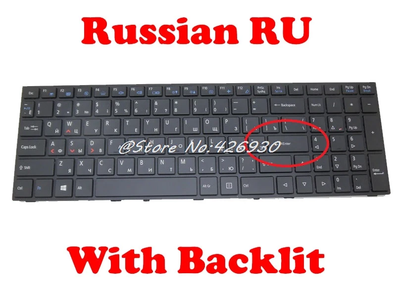 Клавиатура KR RU BE для CLEVO N150RD1 N150RF1-G N150SCSD N151RD1 N151RF1-G N151SCSD N155RD1 N155RF1-G N155SCSD GR BR DM UK SD TW