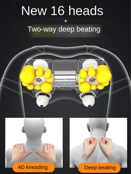 

Kneading Beating Neck Massage Shawl Multifunction Heat Massage Neck Shoulder Body Automatic Timing Physiotherapy Massage Cape