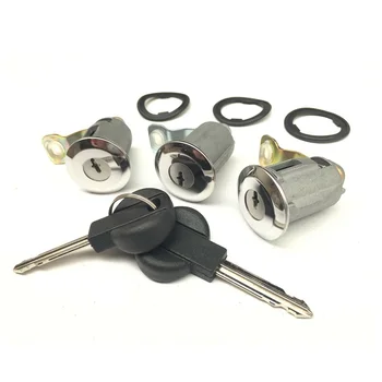 

Keys Door lock For Synergie 1994-2002 Set Of 3 Barrel High-quality Durable