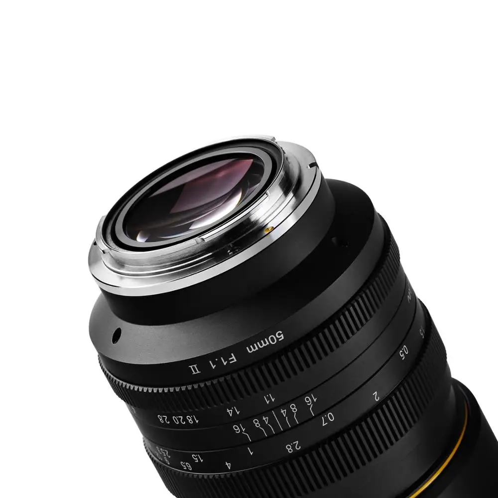 KamLan 50mm f1.1 II APS-C Large Aperture Manual Focus Lens for Canon EOS M  Sony E Fuji X M4/3 mount for Mirrorless Camera Lens