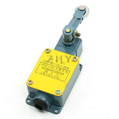 AC 380V 5A NO NC Вращательный ролик рычаг Мини Компактный концевой выключатель LX19-131