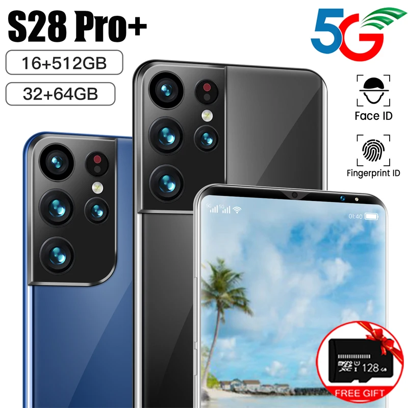 Смартфон глобальная версия S28 Pro + 6 1 дюйма 16 512 ГБ 6000 мАч | Мобильные телефоны и