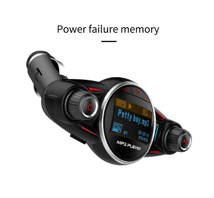 HEVXM Bluetooth Handsfree автомобильный комплект BT08 MP3 плеер fm-передатчик Aux модулятор двойной USB