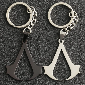 

Valhalla Odyssey Origin Keychain Altair Ezio Connor Desmond Keyring Key Holder Chain Ring Stainless Steel Game Jewelry Wholesale