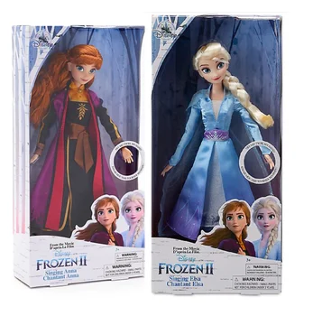 

2020 NEW Disney Frozen 2 Elsa & Anna PVC Action Figure Olaf Kristoff Sven Anime Dolls Figurines Snow Queen Toy high quality gift