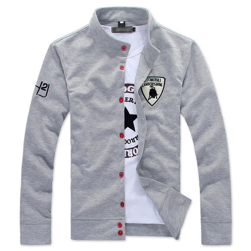 Осенняя мужская тонкая толстовка, флисовая куртка с длинными рукавами ...