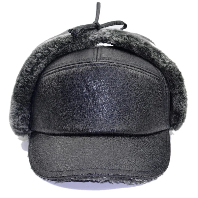 leather beanie hat