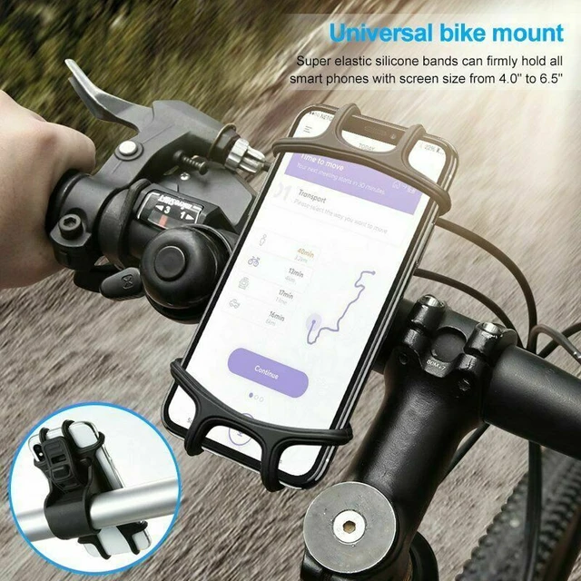 Soporte de teléfono celular para manillar de bicicleta, compatible con  teléfono inteligente universal, soporte de grado premium para bicicletas y