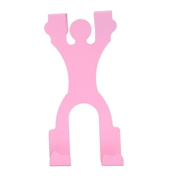 

Cute Metal Over the Door Dual Hanger Hook Hat Coat Holder Popular New,Yellow, green, blue, rose red random,14.5*6.8cm
