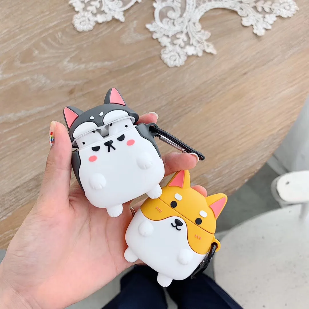 Kuutti прекрасная Сиба ину собака суши Airpods чехол защитный силиконовые bluetooth