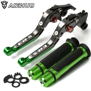 

CNC Aluminum Motorcycle Accessories Brakes Clutch Lever & Handle Grips for kawasaki ER-5 ER5 ER 5 2004 2005