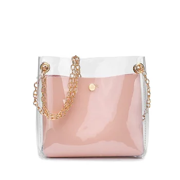 

Luxury Handbags New Single Handbag Women Bags Designer Fashion Transparent Bags for Women 2020 Purse Solid Large Capacity