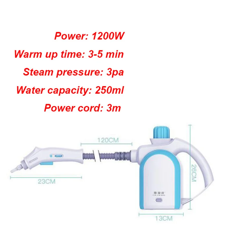 220V 1200W High Pressure Steam Cleaner kitchen Sofa High temperature Disinfection Sterilization Electric Steam Cleaner Mop