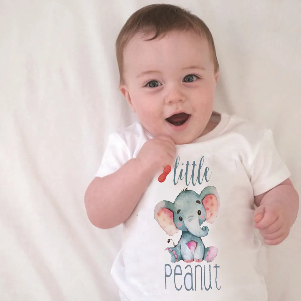 Ropa Bebe/комбинезон для малышей, для маленьких девочек и мальчиков, топы с надписями и изображением слона, комбинезон, пляжный костюм, одежда комплект одежды#0