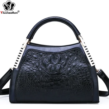 

Fashion Crocodile Pattern Women Handbag Large Capacity OL Shoulder Messenger Bag Luxury Handbags Women Bags Designer Sac A Main