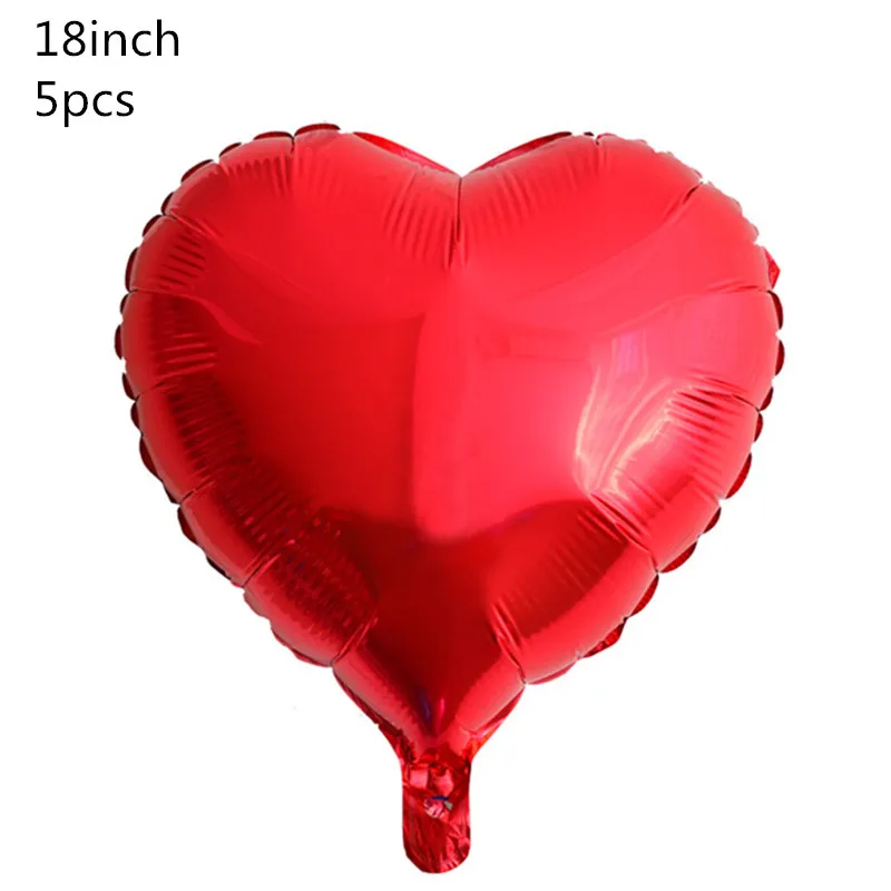 Большой фольгированный шар с красными губами 18 дюймов розовые гелиевые шары в форме сердца Свадебные украшения на День святого Валентина любовные принадлежности для тематической вечеринки - Цвет: as picture