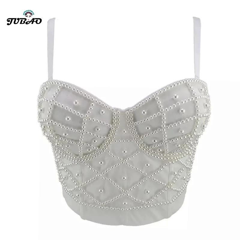 pearl bustier top