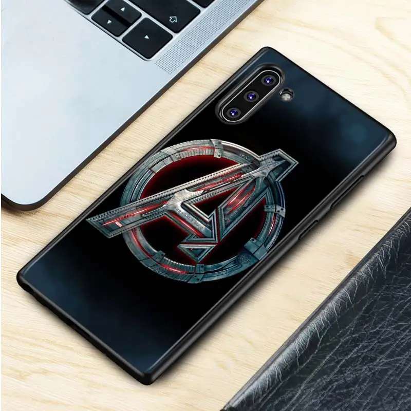 Черный силиконовый чехол Мстители Железный человек Капитан Америка для samsung Galaxy Note 10Plus 10 Pro 9 8 S10 S9 S8 Plus S7 S6 Чехол Для Телефона