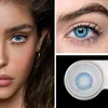Bio-essence officiel 1 paire (2 pièces) couleur lentilles de Contact bleu trois tons série Turquoise mode yeux Contacts avec couleur en gros ► Photo 2/6