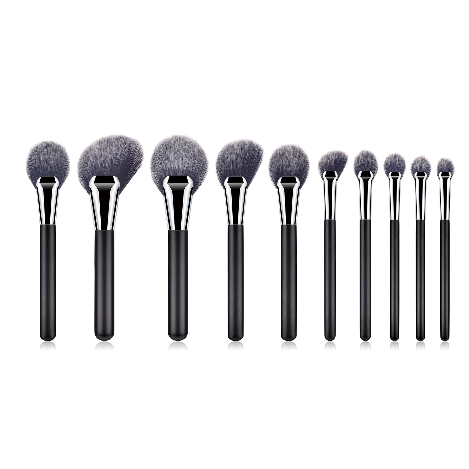 

High Quality Fan-shaped Broom Type Cosmetic Brush Set Professional Flame Originality Laziness fast Beginner Cosmetic Brush