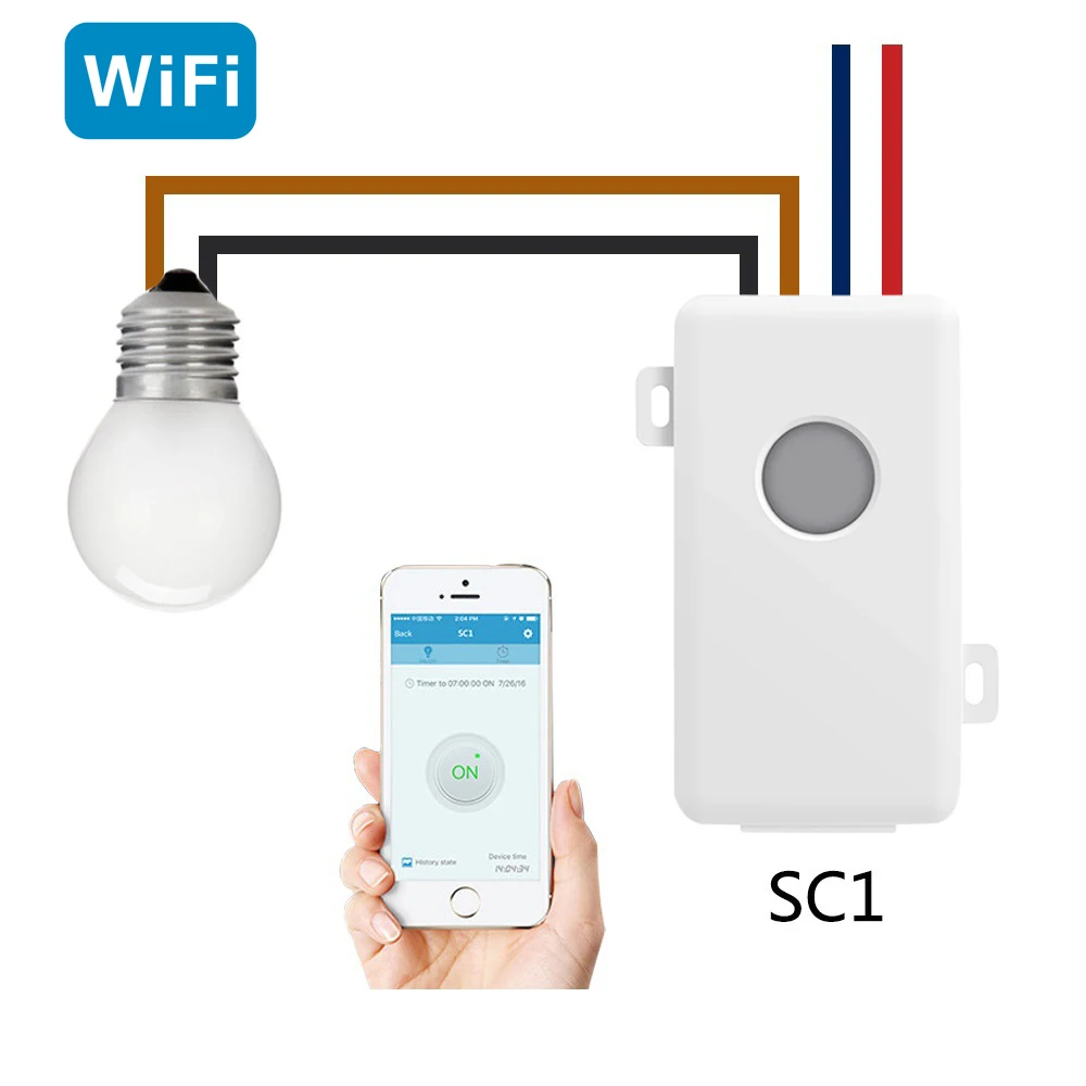 Беспроводной Wi Fi пульт дистанционного управления выключатель питания Модуль