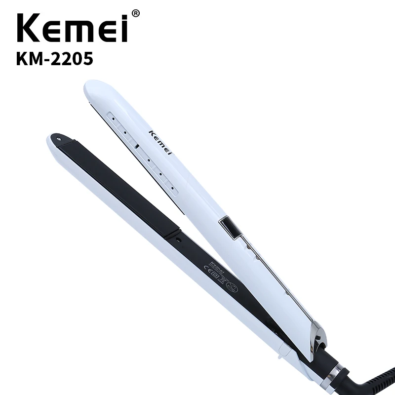 

KEMEI Professional Fast Preheating Straight Hair Clip Electric Splint Curling Hair Straight Hair Dual-Use Hair Curler KM-2205