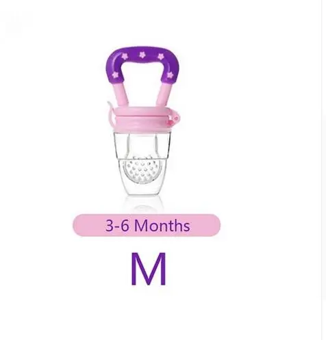 Pink M Силиконовая пищевая чашка для детского соска свежий Ниблер для кормления кормушка детская чашка для кормления безопасные принадлежности соска бутылочки - Цвет: Pink M