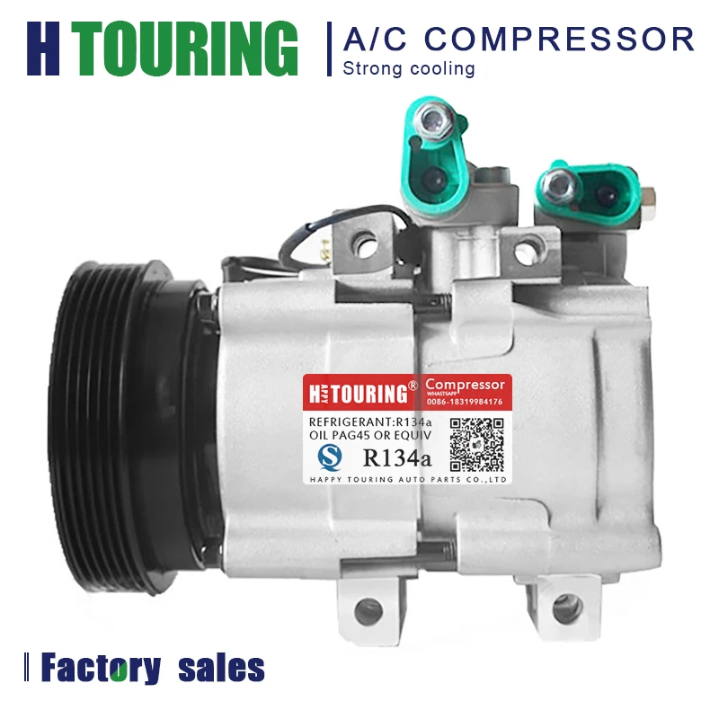HS18 AC компрессор для hyundai Santa Fe Trajet Tucson 2,0 2,7 9770126300 977012E100 977012E200 9770138170 9770138171 9770139180