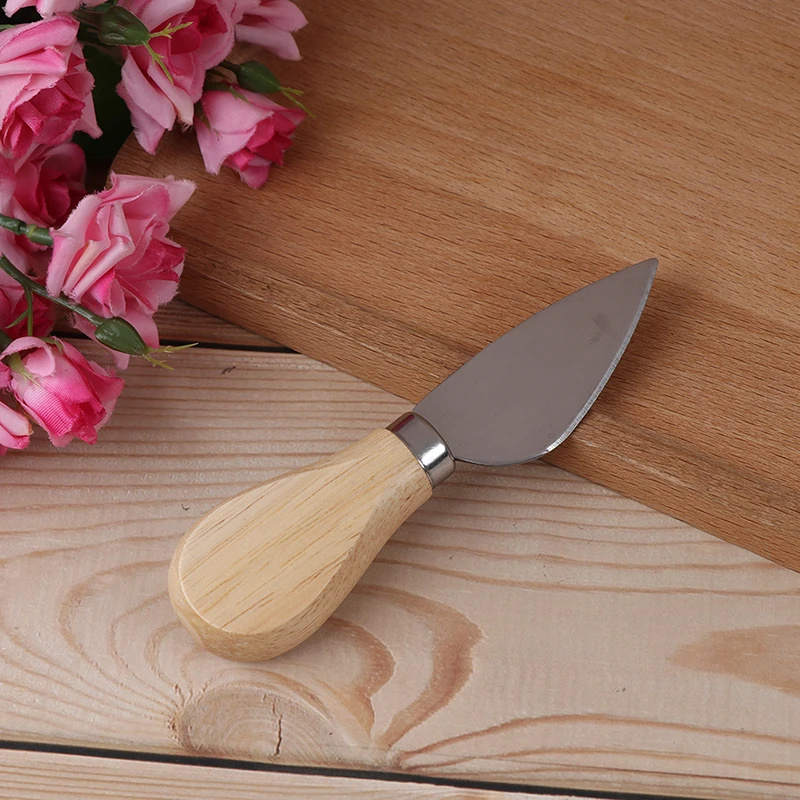 4 шт./компл. сыр Ножи набор Дуб деревянная ручка торт сыр Ножи Пособия по кулинарии инструменты