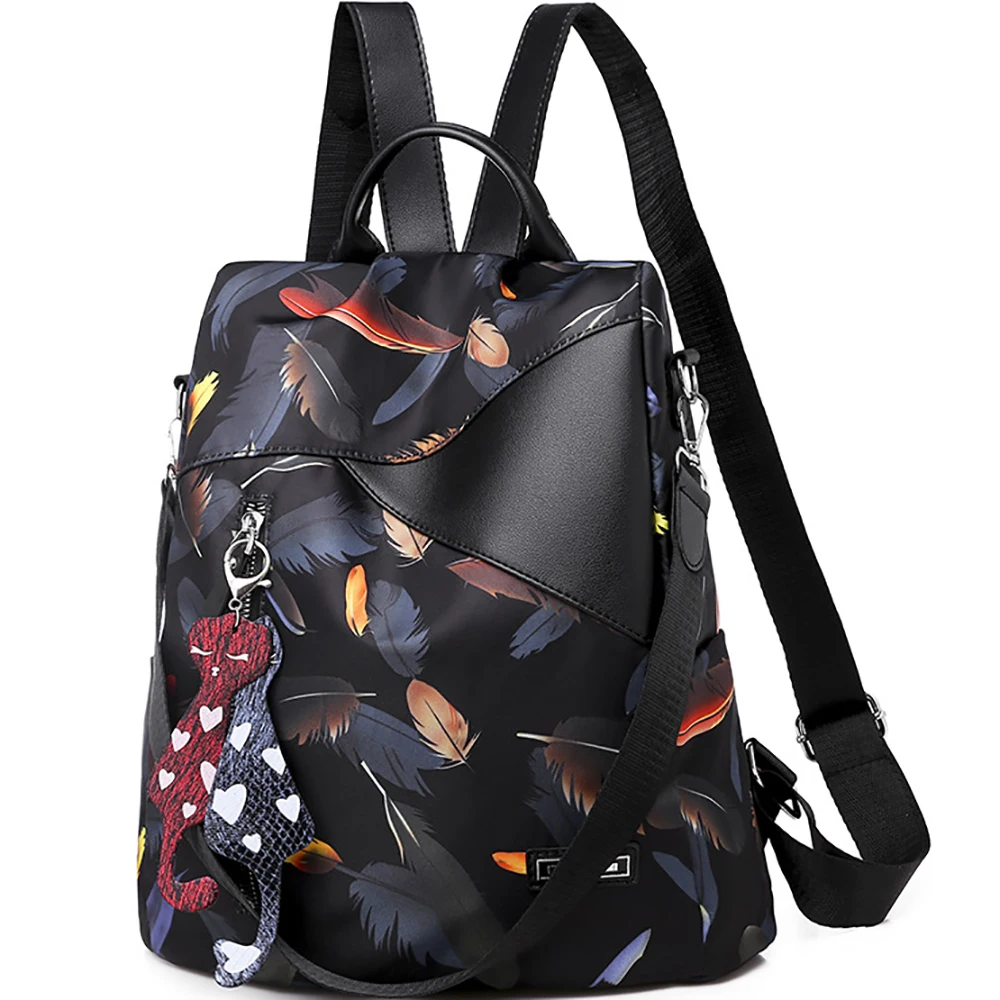 Women Oxford Printed Backpacks Brand Waterproof Shoulder Bags For Ladies Female Luxury Designer Large Capacity Travel Bag 2021