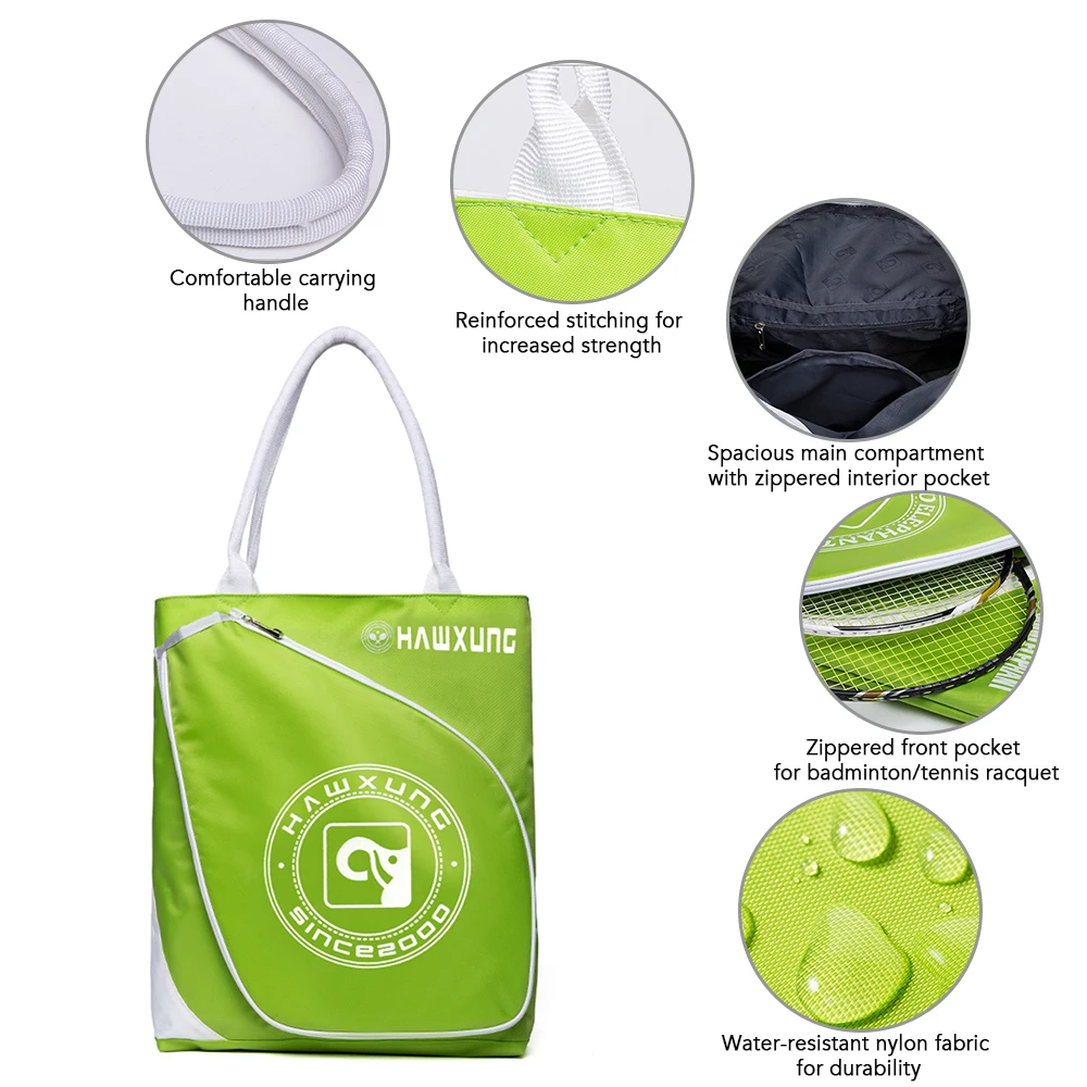 Travel Tennis Tote Bags Outdoor Sports Tennis Badminton Racquet Tote Handbag for Men Women