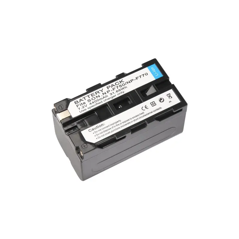 Для sony NP-F750/770 полная декодирование 7,2 V 4400mAh батарея 2+ ЖК-дисплей USB одиночный заряд+ USB кабель