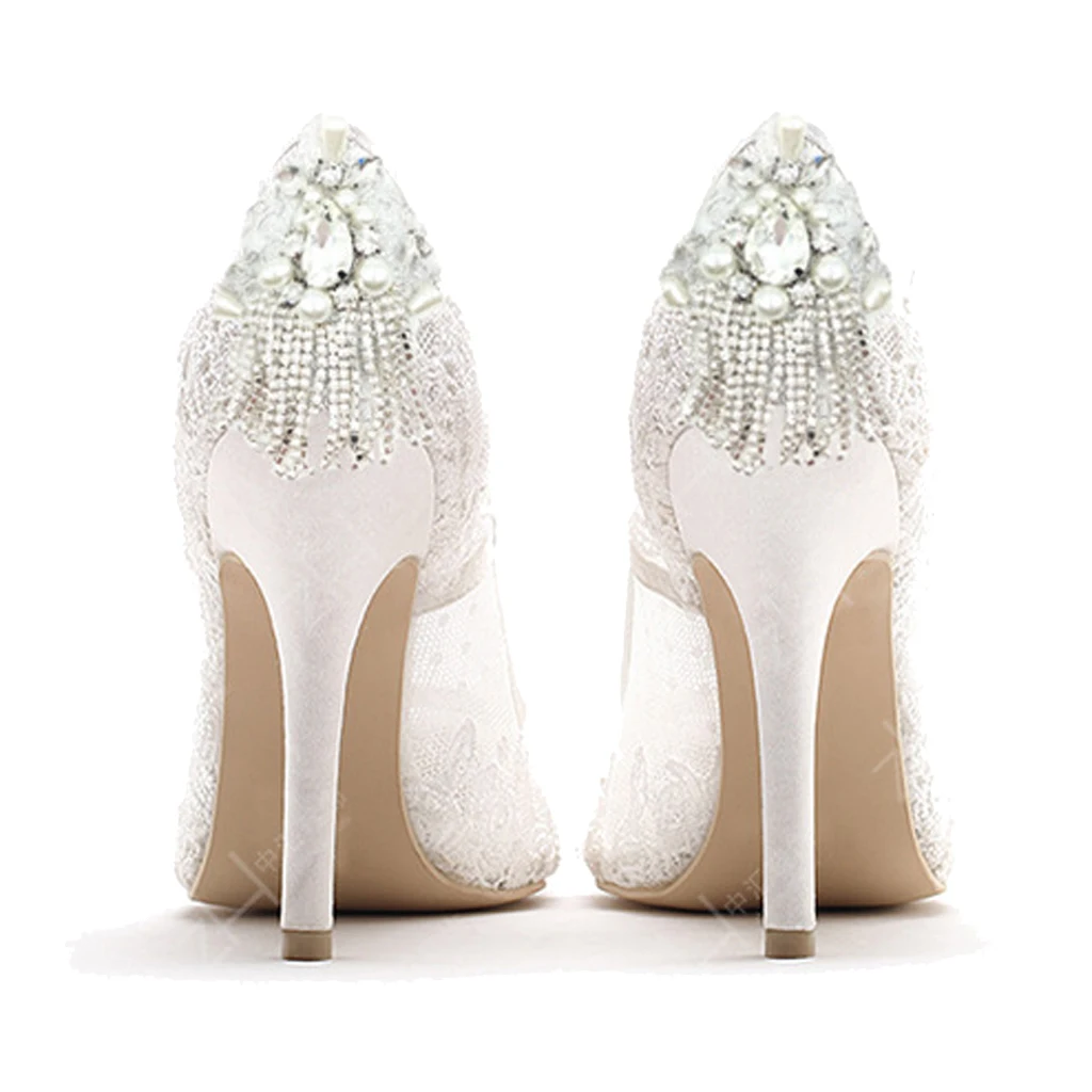 

2 Pieces Crystal Pearl Shoe Clip Buckle Wedding Bridal Party Shoe Decoration