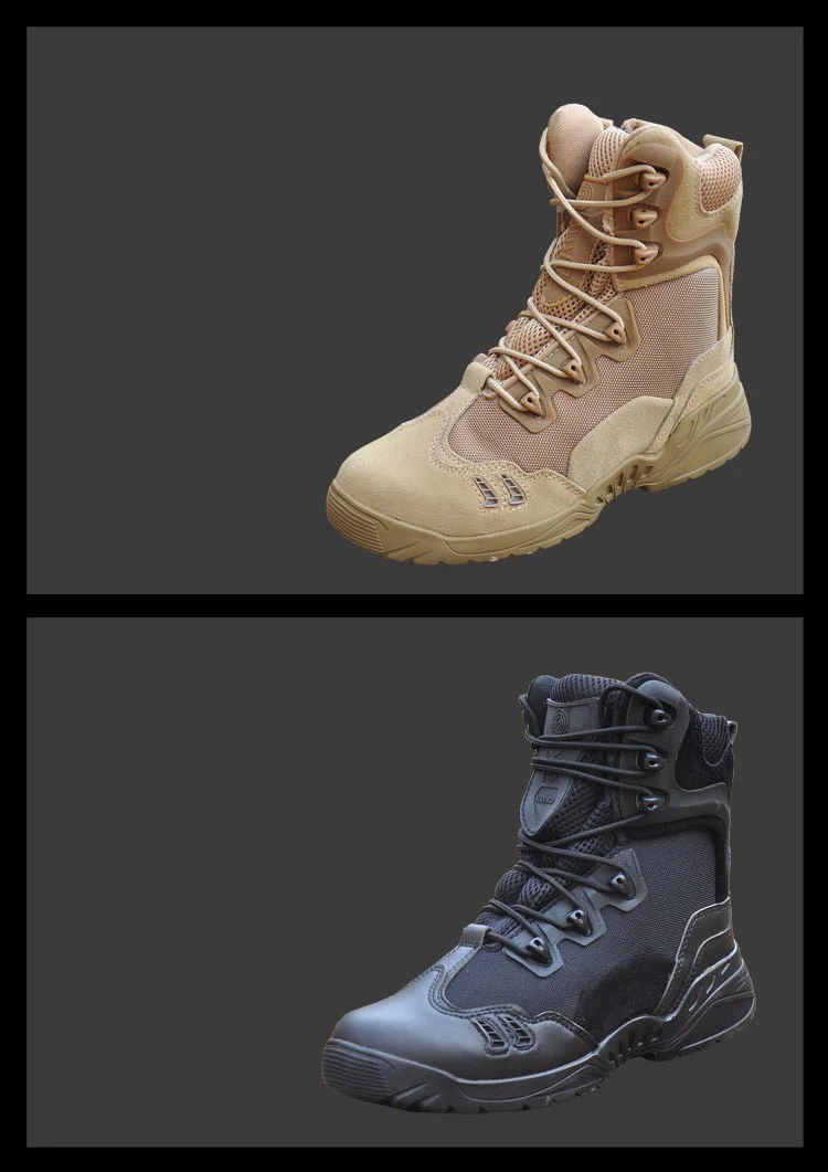 Сезон осень; специальные силы; мужские качественные военные ботинки; Тактические сверхлегкие охотничьи ботинки-дезерты; мужские высокие уличные ботинки-дезерты