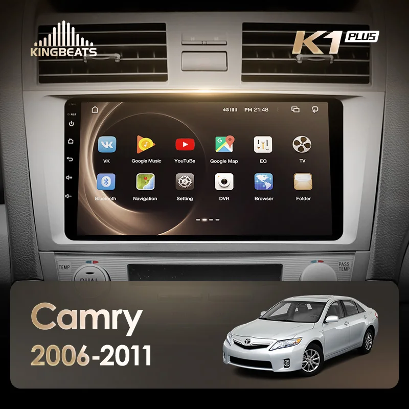 KingBeats штатное головное устройство for Toyota Camry 7 40 50 2006- 2011 GPS Android 8.1 автомагнитола на андроид магнитола For Тойота Камри 7 40 50 автомобильная мультимедиа Octa Core 8 core*1.8G DDR4 32G 64G