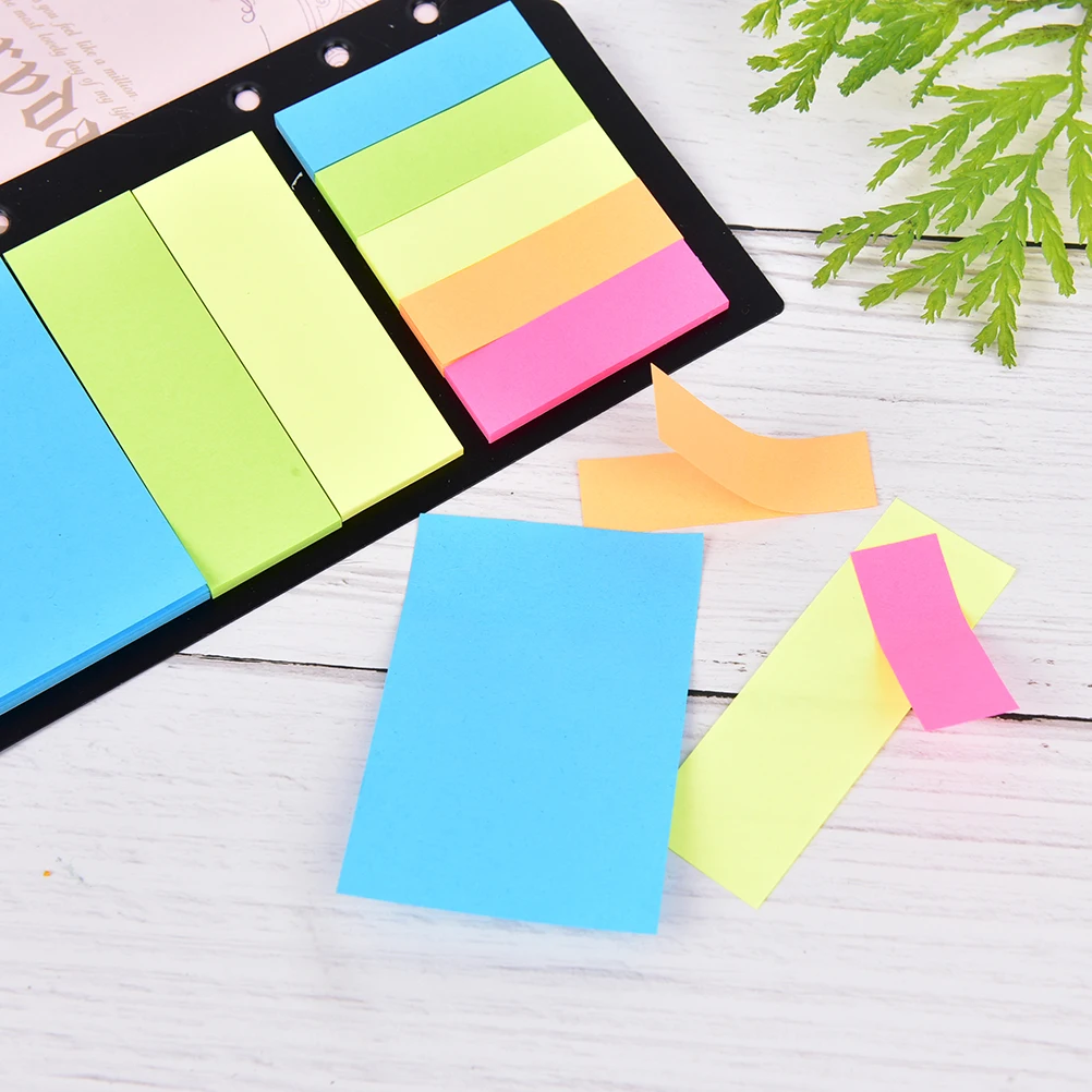 Sticky Notes Planner Schedule B5 A5 A6  6 Holes Binder Dairy Memo Divider Sticker for Loose Leaf Binder Spiral Notebook