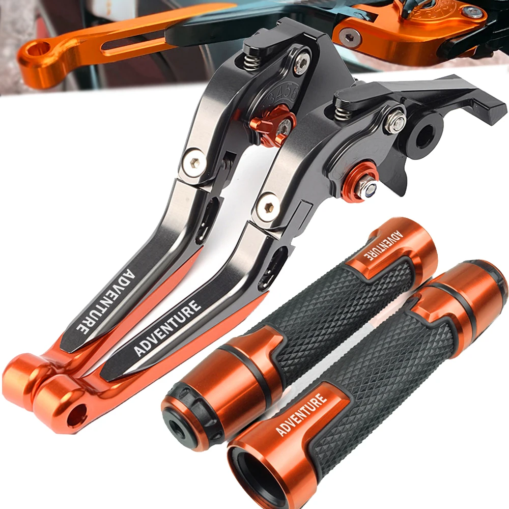 790Adventure Motorcycle CNC Adjustable Brake Clutch Lever Handle Grips Handlebars For KTM 1090 1190 1290 1050 690 390 Adventure